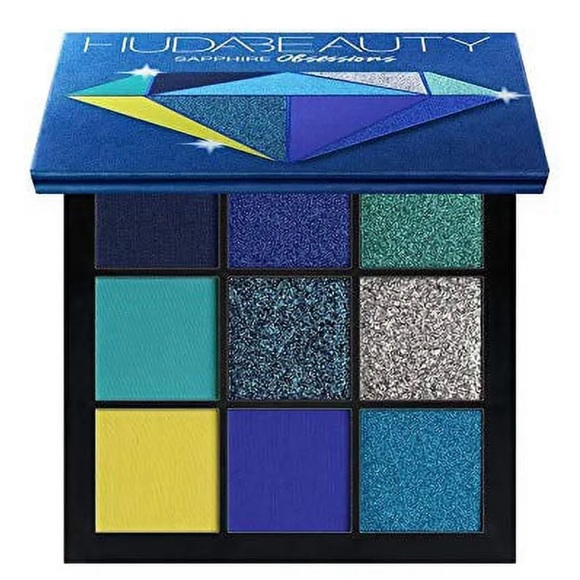 HUDA BEAUTY Other - 🩵💙💚 beauty obsessions eyeshadow palette 🎨 in blue🌊💦🫐🗾🏞️🏙️🌃🎑🌠🌌